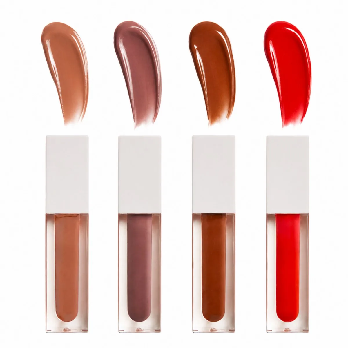 Set van 4 Pro Supreme Lipglosses – Assorti Kleuren van Makeup Revolution in Kleurloos – productfoto