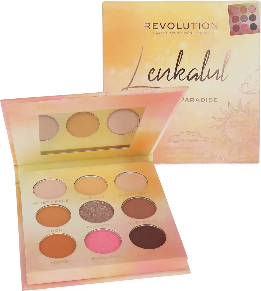 Sublime Paradise Oogschaduw Palette van Makeup Revolution in Meerkleurig – productfoto