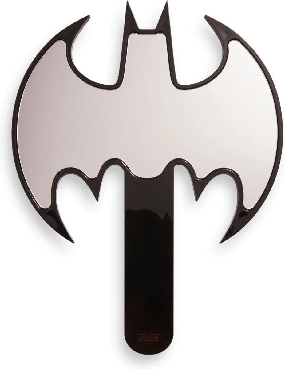 x Batman - Cosmetic Handheld Mirror - Make-up Spiegel / Handspiegel - DC Comics van Makeup Revolution in Zwart – productfoto