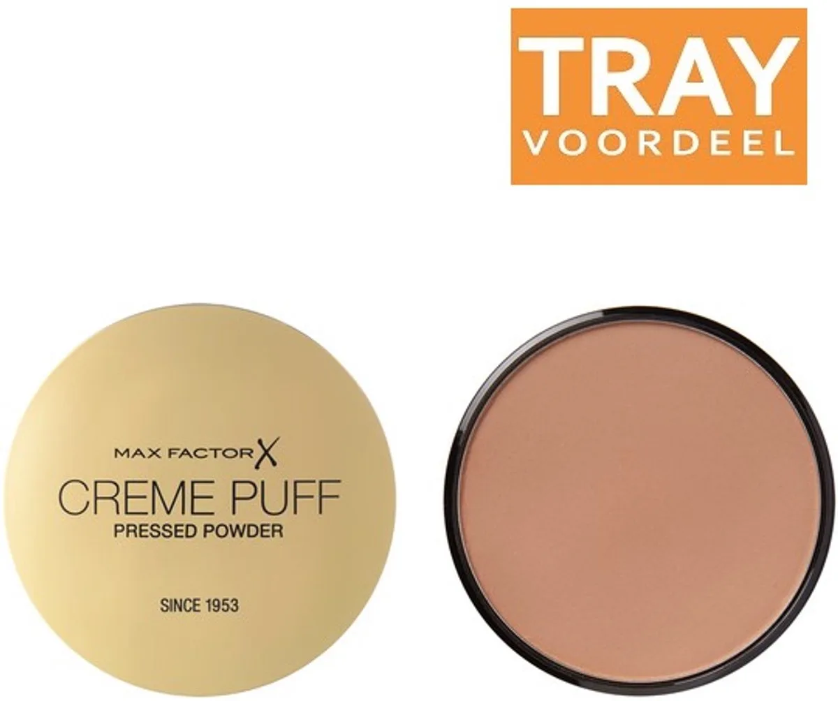 CREME PUFF 42 DEEP PRESSED POWDER POEDER 3 X 14 GRAM från Max Factor i Beige – produktbild