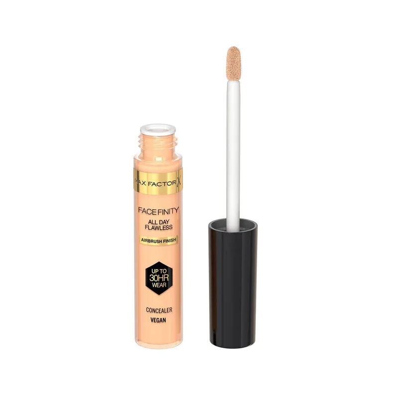 Facefinity All Day Flawless Concealer, vegane Formel, bis zu 30 Stunden Halt - 010, 7,8 ml von Max Factor – Produktfoto