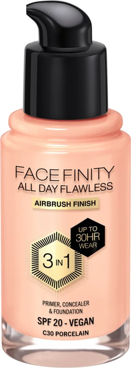 Facefinity All Day Flawless Foundation de Max Factor en C30 Porcelain – photo du produit