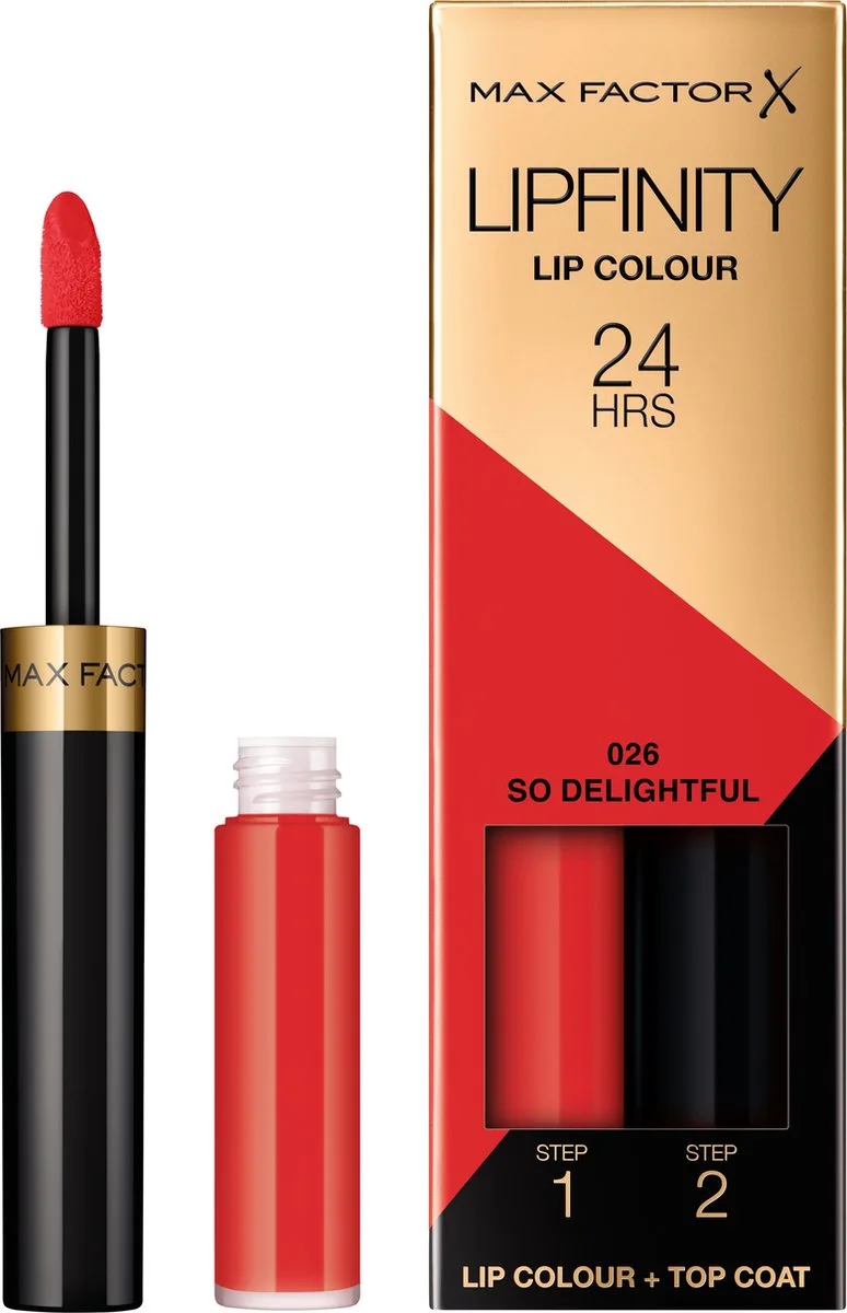 Lipfinity Lip Colour Lippenstift 2.3 ml + 1.9 g von Max Factor in 026 So Delightful – Produktfoto