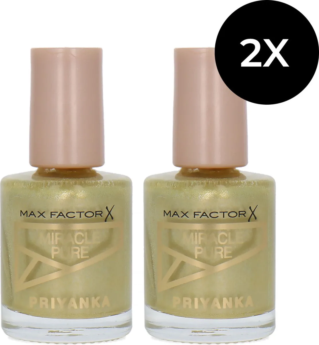 Miracle Pure Priyanka Nagellak - 714 Sunrise Glow (set van 2) de Max Factor en 714 Sunrise Glow – photo du produit
