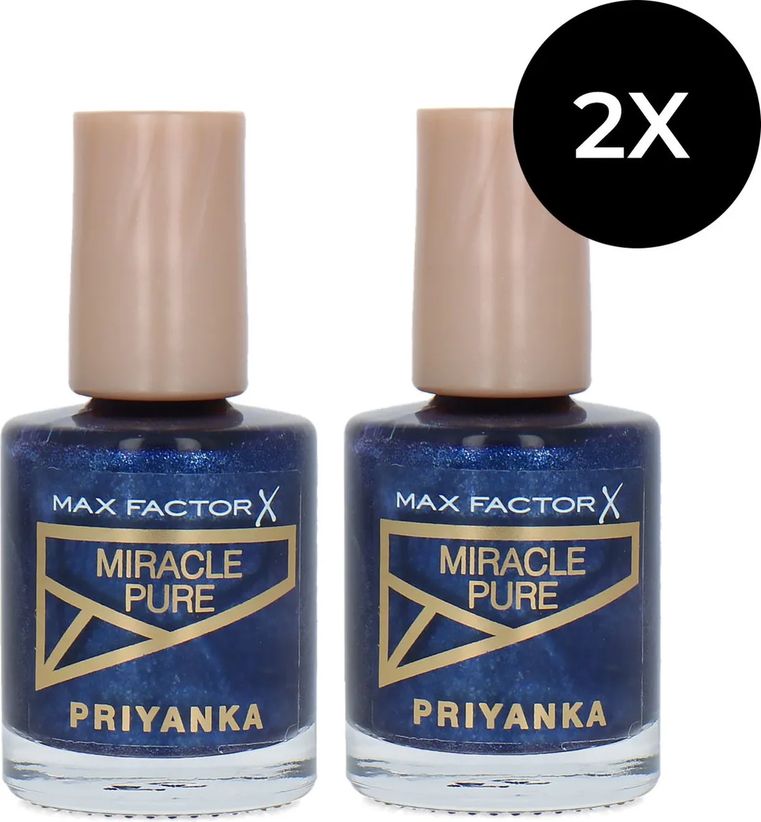 Miracle Pure Priyanka Nagellak - 830 Starry Night (set van 2) de Max Factor en 830 Starry Night – photo du produit