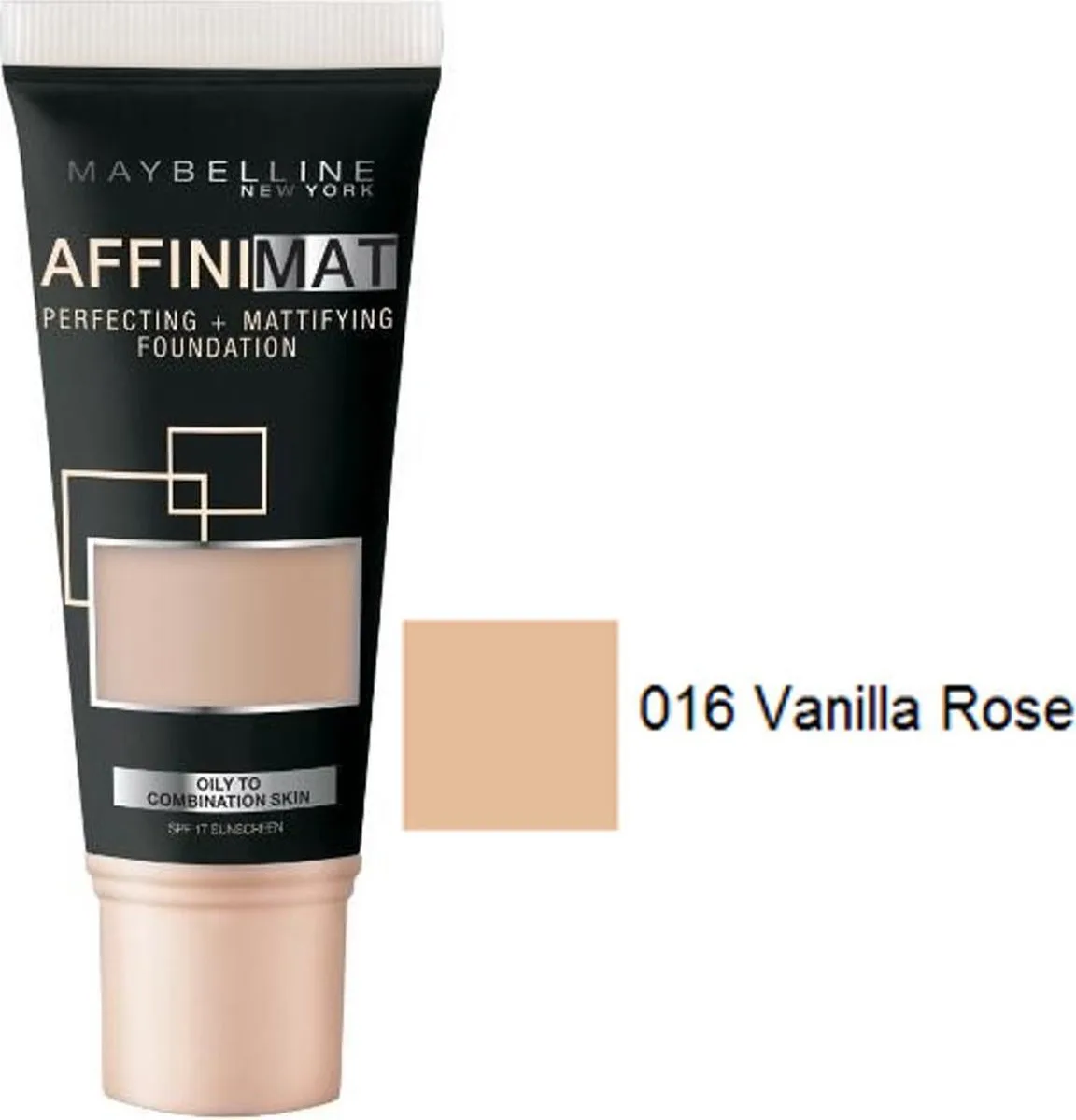 AffiniMat Perfecting + Mattifying Foundation 16 Vanilla Rose fra Maybelline i 16 – produktbillede