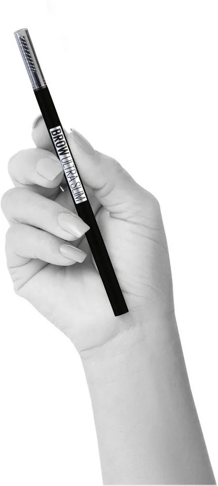 Augenbrauen-Stift BROW ULTRA SLIM LINER, lässt sperrliche und formlose Augenbrauen voller wirken fra Maybelline i Brun – produktbillede 3 af 3
