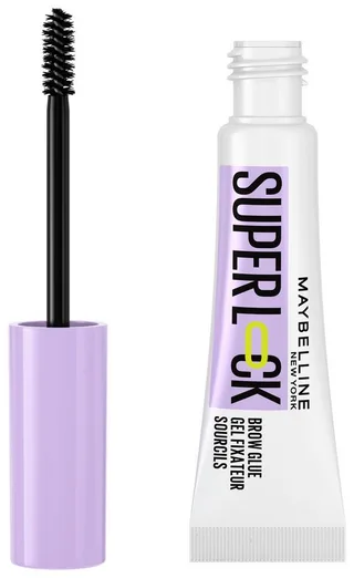 Augenbrauenpflege SUPER LOCK BROW GLUE AUGENBRAUENGEL, fixiert, definiert, formt, setzt Highlights, wischfest by Maybelline in White – product photo 1 of 5