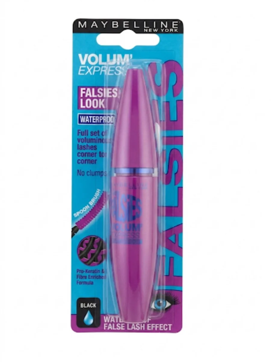 Black Waterproof Mascara van Maybelline in Zwart – productfoto