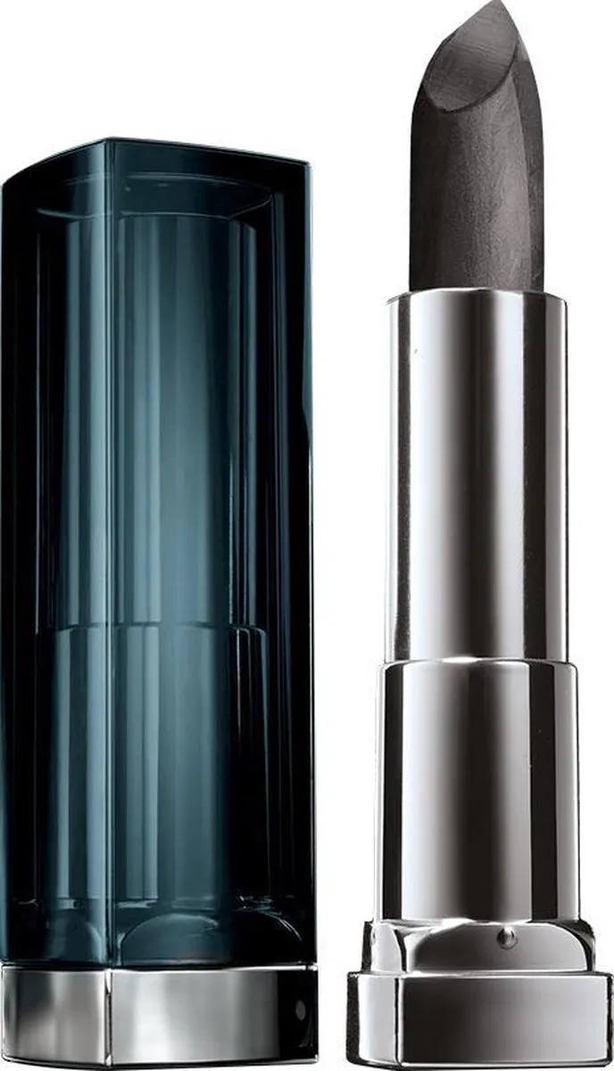 Color Sensational Metallics - 50 Gunmetal - lipstick lippenstift Mat, Metalized de Maybelline en Noir – photo du produit