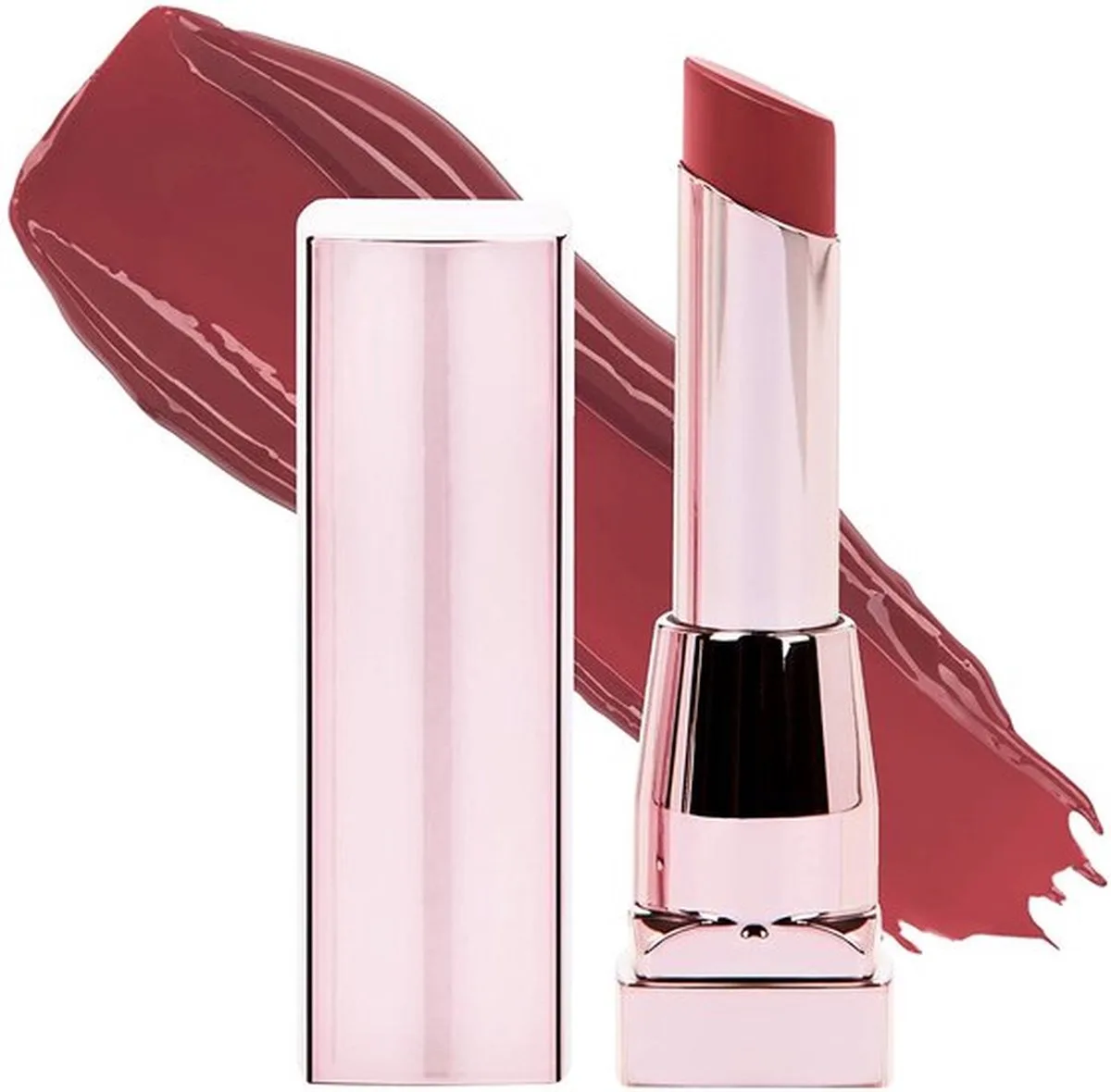 Color Sensational Shine Compulsion Lipstick - 090 Scarlet Flame - Glazend - Lippenstift - 3 g by Maybelline in Red – product photo