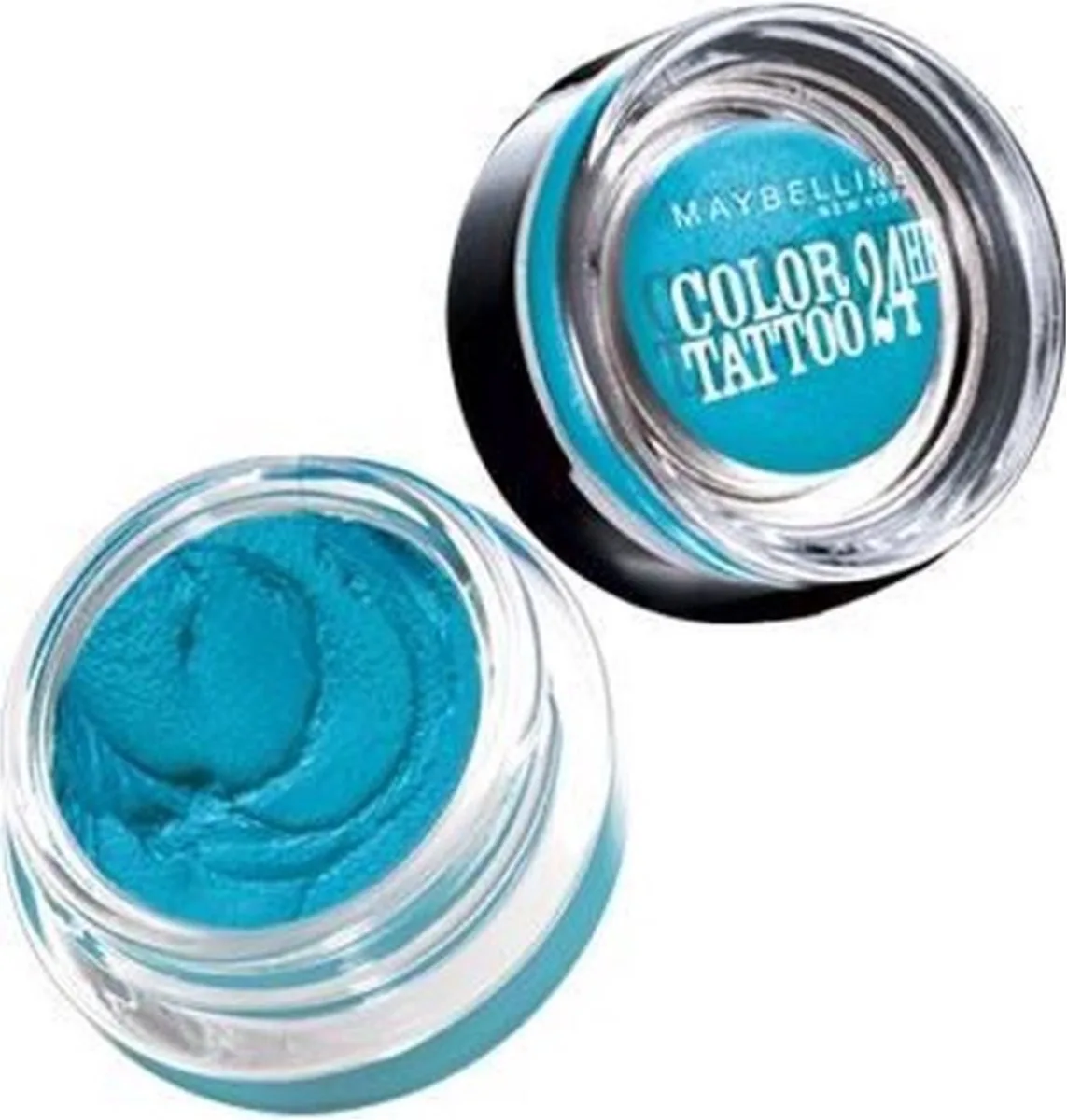 Color Tattoo 24H - 20 Turquoise Forever - Blauw - Langhoudende Crème Oogschaduw - 53 gr. van Maybelline in 20 Turquoise Forever – productfoto