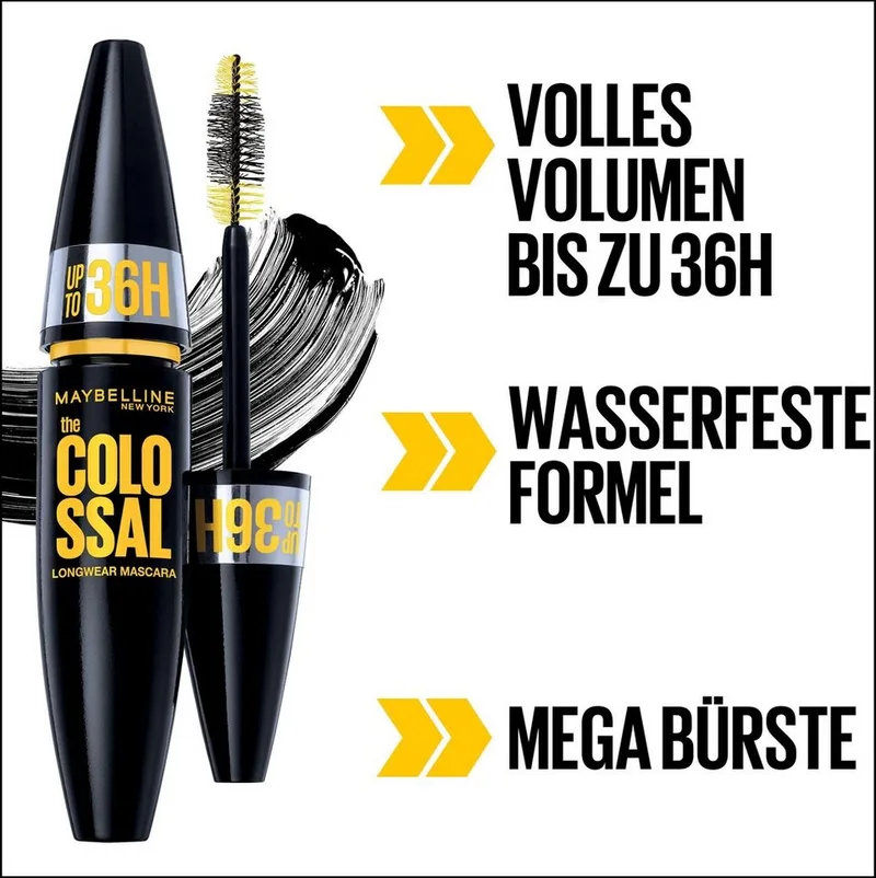 COLOSSAL 36 uur langhoudende mascara 9.5 ml van Maybelline – productfoto 3 van 5