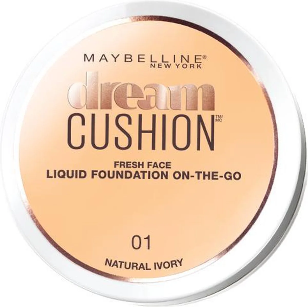 Dream Cushion Foundation - 01 Natural Ivory - Foundation van Maybelline in 01 Natural Ivory – productfoto