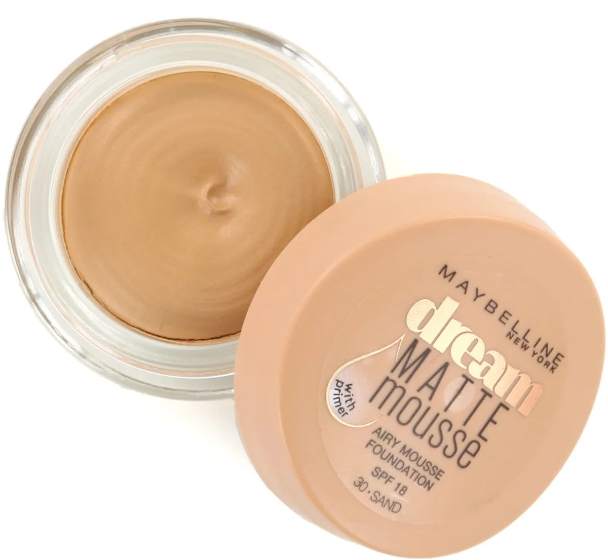 Dream Matte Mousse Foundation - 30 Sand van Maybelline in Bruin – productfoto