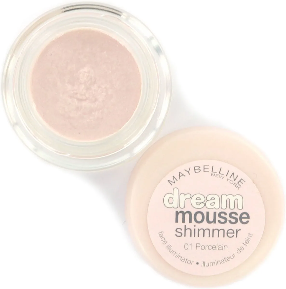 Dream Mousse Shimmer Highlighter - 01 by Maybelline in Porcelain – product photo