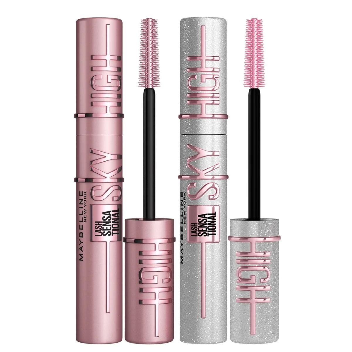 Duo Lash Sensational Sky High Mascara - Very Black + Space Diamond Glitter - Lengte Mascara - 7,2ml X2 de Maybelline en Very Black é Space Diamond – photo du produit