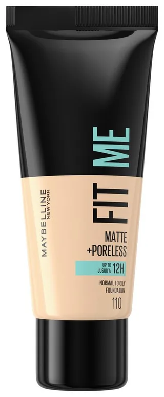 Foundation FIT ME! MATTE + PORELESS MAKE-UP, für einen natürlich mattierten Teint, leichte bis mittlere Deckkraft fra Maybelline i Beige – produktbillede 1 af 4