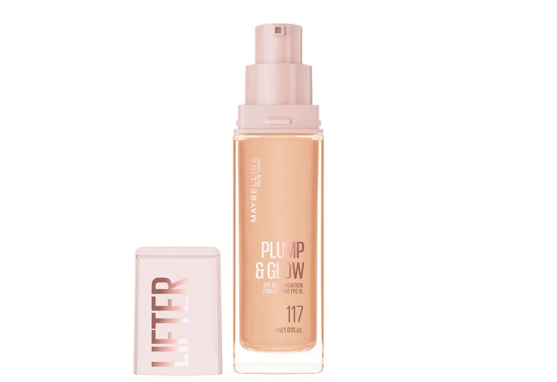 Foundation LIFTER PLUMP AND GLOW FOUNDATION, verleiht sofort einen strahlenden Glow fra Maybelline i Beige – produktbillede 1 af 4