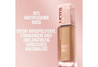 Foundation LIFTER PLUMP AND GLOW FOUNDATION, verleiht sofort einen strahlenden Glow fra Maybelline i Beige – produktbillede 4 af 4