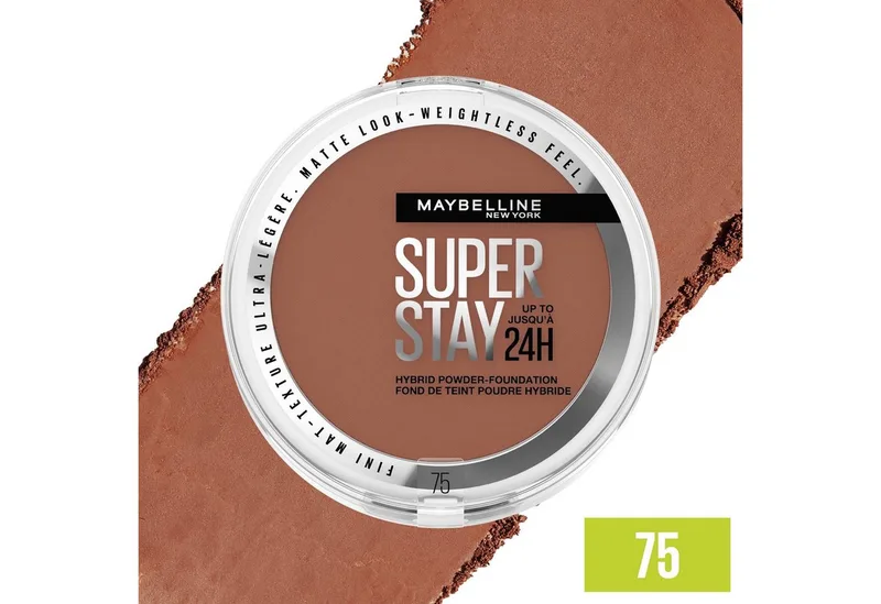 Foundation SUPER STAY HYBRID POWDER-FOUNDATION, mattes Finish mit Airbrush Effekt, dank leichter Pigmente von Maybelline in Beige – Produktfoto 2 von 5