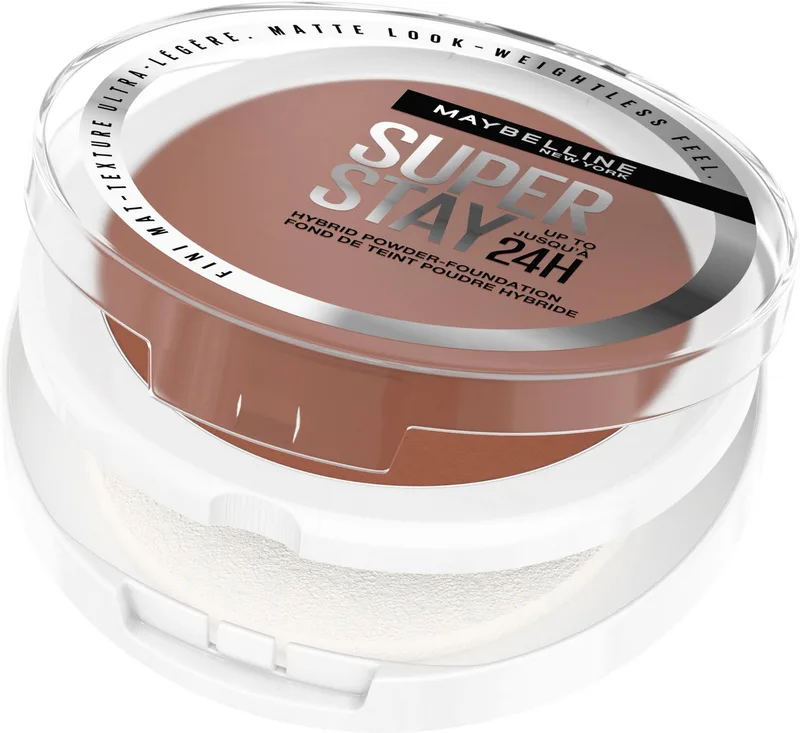 Foundation SUPER STAY HYBRID POWDER-FOUNDATION, mattes Finish mit Airbrush Effekt, dank leichter Pigmente von Maybelline in Beige – Produktfoto 3 von 5