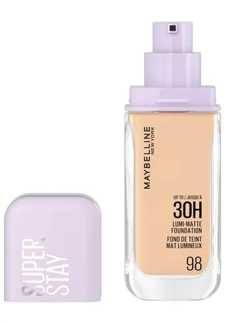 Foundation SUPER STAY LUMI MATTE FOUNDATION, mittlere bis hohe Deckkraft, ultra-frisches mattes Finish fra Maybelline i Beige – produktbillede 2 af 3