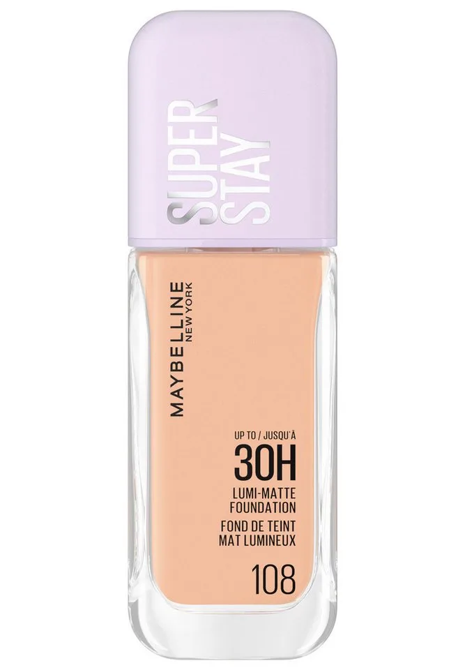 Foundation SUPER STAY LUMI MATTE FOUNDATION, mittlere bis hohe Deckkraft, ultra-frisches mattes Finish fra Maybelline i Beige – produktbillede 1 af 3