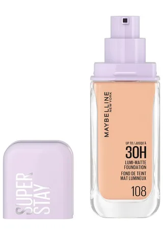 Foundation SUPER STAY LUMI MATTE FOUNDATION, mittlere bis hohe Deckkraft, ultra-frisches mattes Finish fra Maybelline i Beige – produktbillede 2 af 3