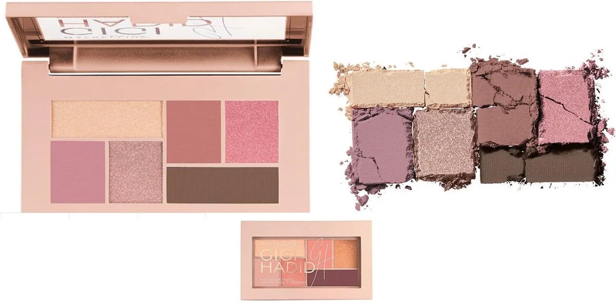 Gigi Hadid Eyeshadow Palette - GG16 Cool van Maybelline in Bruin – productfoto