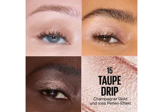 Lidschatten CHROMA LIQUID EYESHODOW, flüssiger Lidschatten, mit Chrom-Finish, bis zu 16 Stunden Halt van Maybelline in Bruin – productfoto 3 van 5