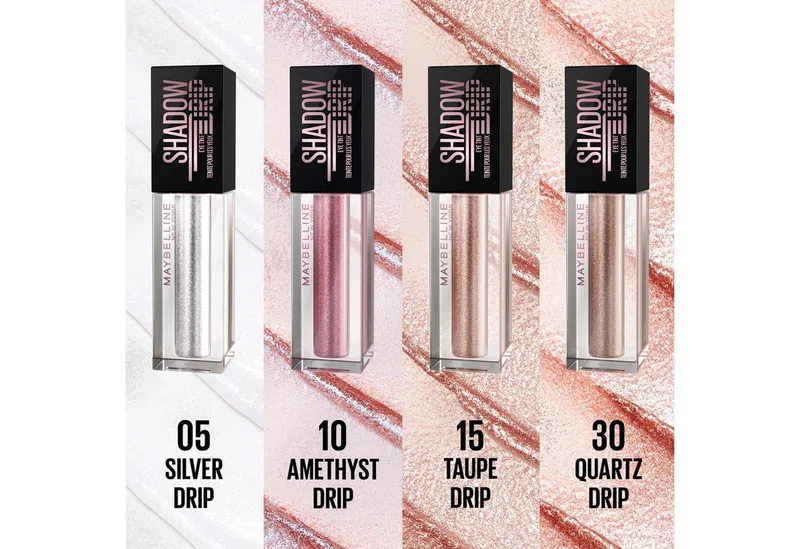 Lidschatten CHROMA LIQUID EYESHODOW, flüssiger Lidschatten, mit Chrom-Finish, bis zu 16 Stunden Halt van Maybelline in Bruin – productfoto 2 van 5