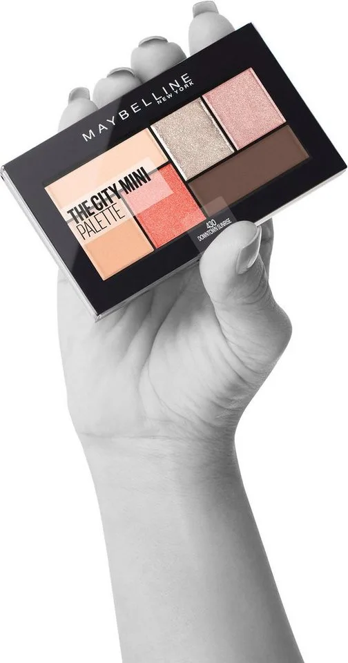Lidschatten-Palette THE CITY MINI, mit verschiedenen Nuancen de Maybelline en Marron – photo du produit 5 sur 5