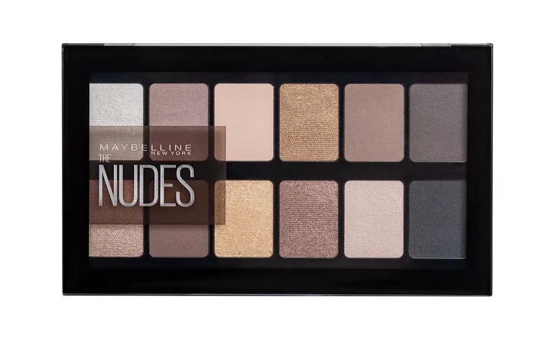 Lidschatten-Palette THE NUDES, mit warmen Erdtönen fra Maybelline i Flerfarvet – produktbillede 3 af 4