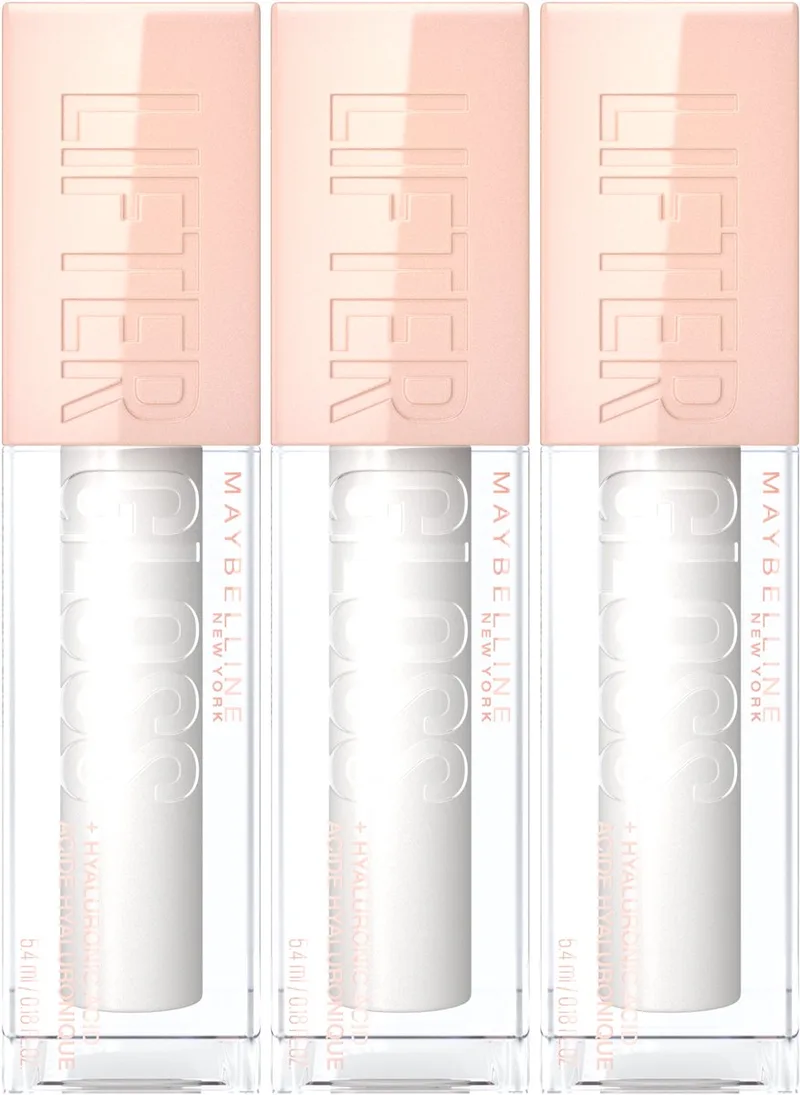 Lifter Gloss Lipgloss - 1 Pearl - Transparant - Glanzende Lipgloss - 5,4ml 3x van Maybelline in 1 Pearl – Transparant – productfoto