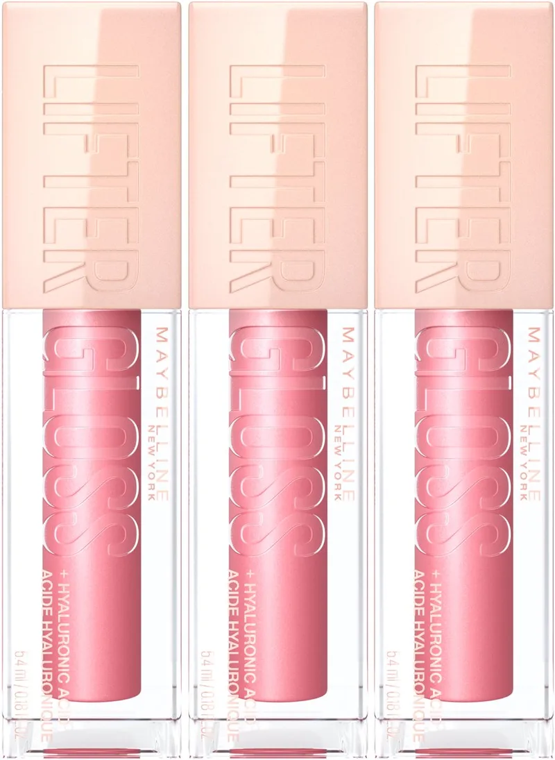 Lifter Gloss Lipgloss - 5 Petal - Roze - Glanzende Lipgloss - 5,4ml 3x van Maybelline in 5 petal roze – productfoto