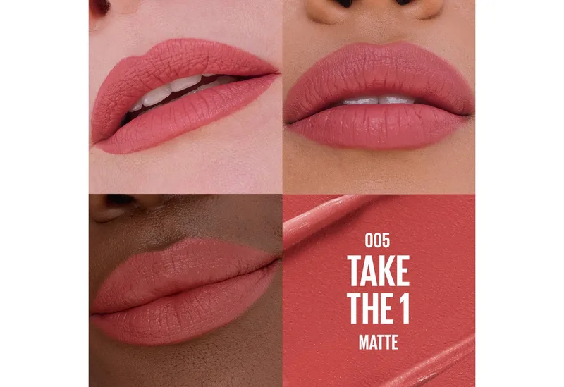 Lippenstift SERUM LIPPSTICK, glattes, mattes Finish für strahlende Lippen de Maybelline en Rose – photo du produit 3 sur 3
