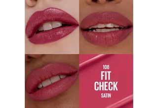 Lippenstift SERUM LIPSTICK SATIN, 8 Stunden lang feuchtigkeitsspendend und aufpolsternd fra Maybelline i Lyserød – produktbillede 3 af 3