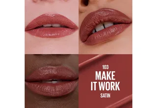 Lippenstift SERUM LIPSTICK SATIN, 8 Stunden lang feuchtigkeitsspendend und aufpolsternd fra Maybelline i Lyserød – produktbillede 3 af 3