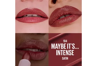 Lippenstift SERUM LIPSTICK SATIN, 8 Stunden lang feuchtigkeitsspendend und aufpolsternd von Maybelline in Rot – Produktfoto 3 von 3