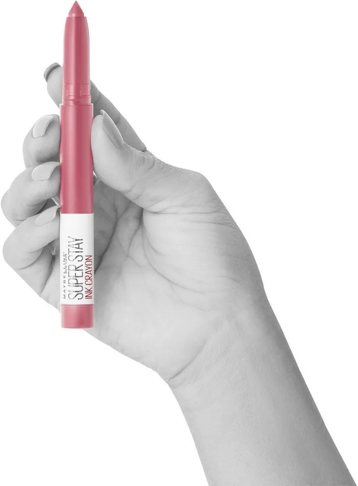 Lippenstift SUPER STAY INK CRAYON, matter Lippenstift in klassisch origineller Stiftform de Maybelline en Rose – photo du produit 2 sur 5