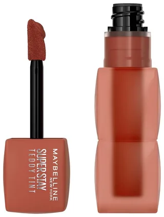 Lippenstift SUPER STAY TEDDY TINT LIPPENSTIFT, mit weichem Teddy-Applikator van Maybelline in Beige – productfoto 1 van 4