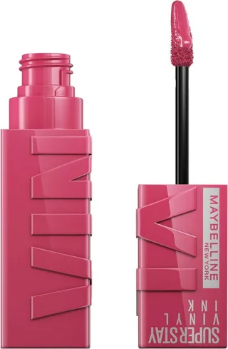 Lippenstift SUPER STAY VINYL INK, mit mattem Finish, flüssige Textur, bis zu 16h Halt van Maybelline in Roze – productfoto 1 van 5