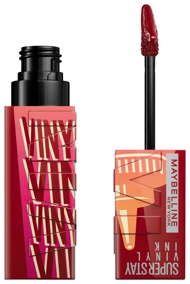 Lippenstift SUPER STAY VINYL INK, mit mattem Finish, flüssige Textur, bis zu 16h Halt de Maybelline en Rouge – photo du produit 1 sur 5