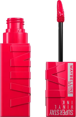 Lippenstift SUPER STAY VINYL INK, mit mattem Finish, flüssige Textur, bis zu 16h Halt fra Maybelline i Lyserød – produktbillede 1 af 4