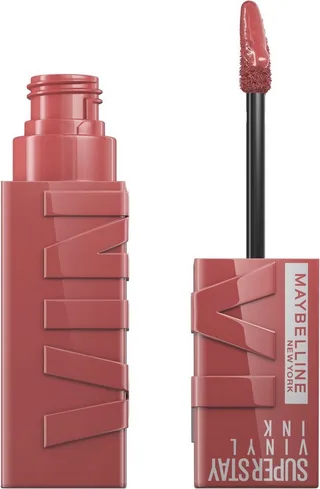 Lippenstift SUPER STAY VINYL INK, mit mattem Finish, flüssige Textur, bis zu 16h Halt fra Maybelline i Lyserød – produktbillede 1 af 5