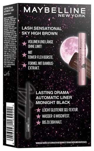 Make-up Set Maybelline NY Xmas Coffret Sky High + Lasting Drama Automatic Liner von Maybelline in Mehrfarbig – Produktfoto 2 von 5