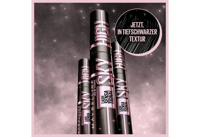 Mascara Lash Sensational Sky High DP, mit kosmisch schwarzem Effekt von Maybelline in Schwarz – Produktfoto 4 von 5