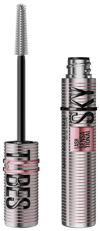 Mascara LASH SENSATIONAL SKY TUBES TUBING MASCARA, Wimper für Wimper ultimative Länge von Maybelline in Schwarz – Produktfoto 1 von 5