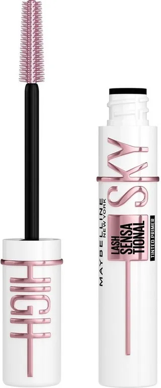 Mascara Sky High + Sky High Tinted Primer, mit Pro-Vitamin B5 fra Maybelline i Sort – produktbillede 1 af 5